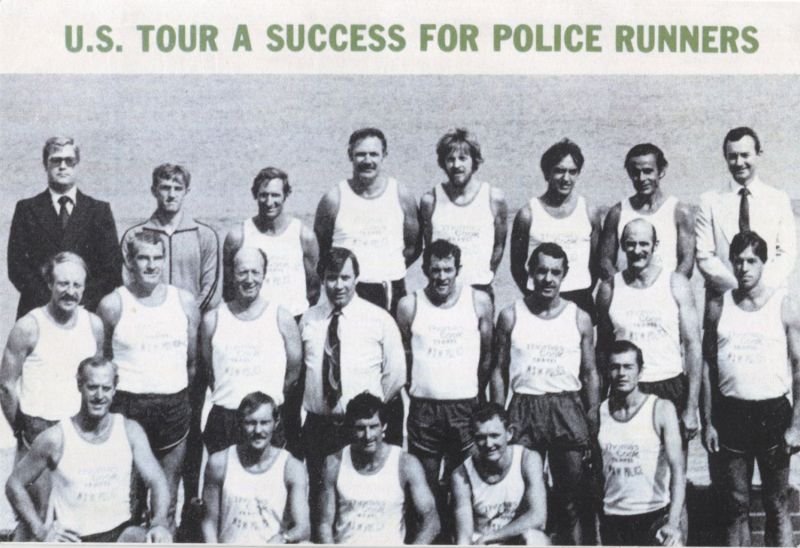 US tour a success for police runners back row third from right